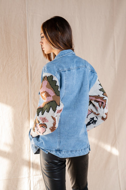 Giacca di jeans blu Kolaje