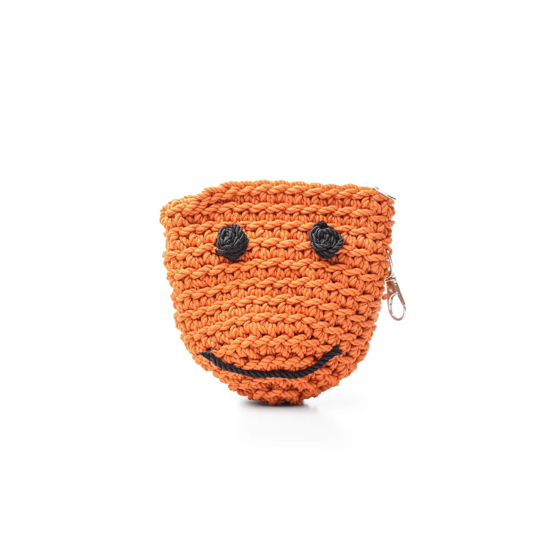 Crochet Fruit Design Clutch Orange