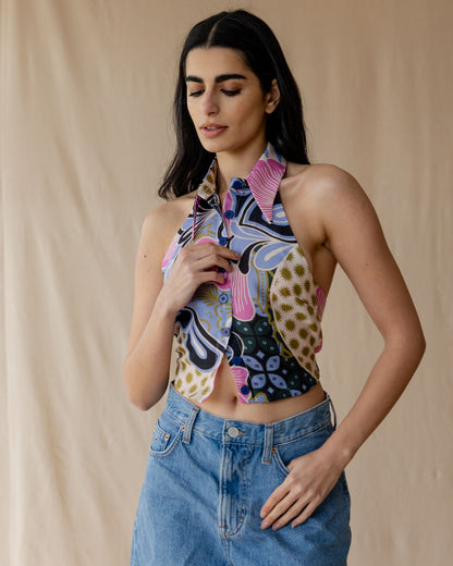 Camisa Patchwork Sky