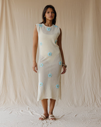 Off-White Daisy Drift Kleid