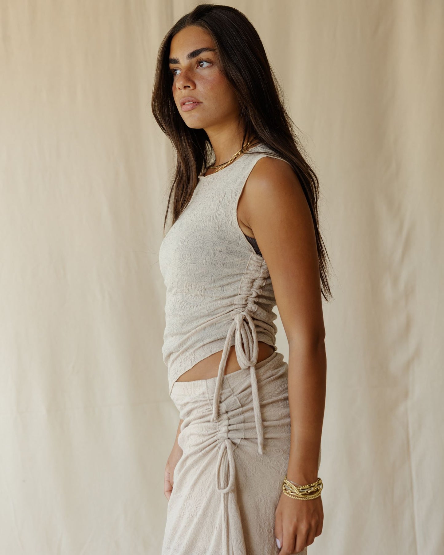 Terra Lace Beige Top