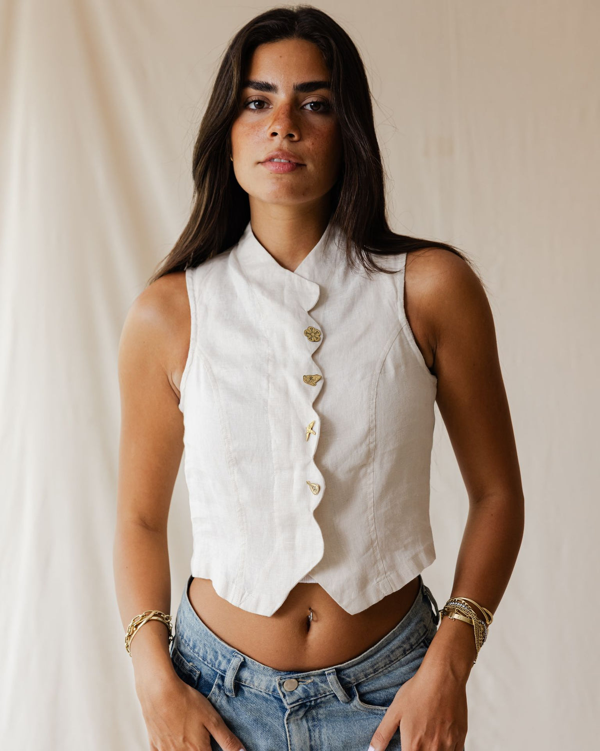 Rooted Off-White Vest
