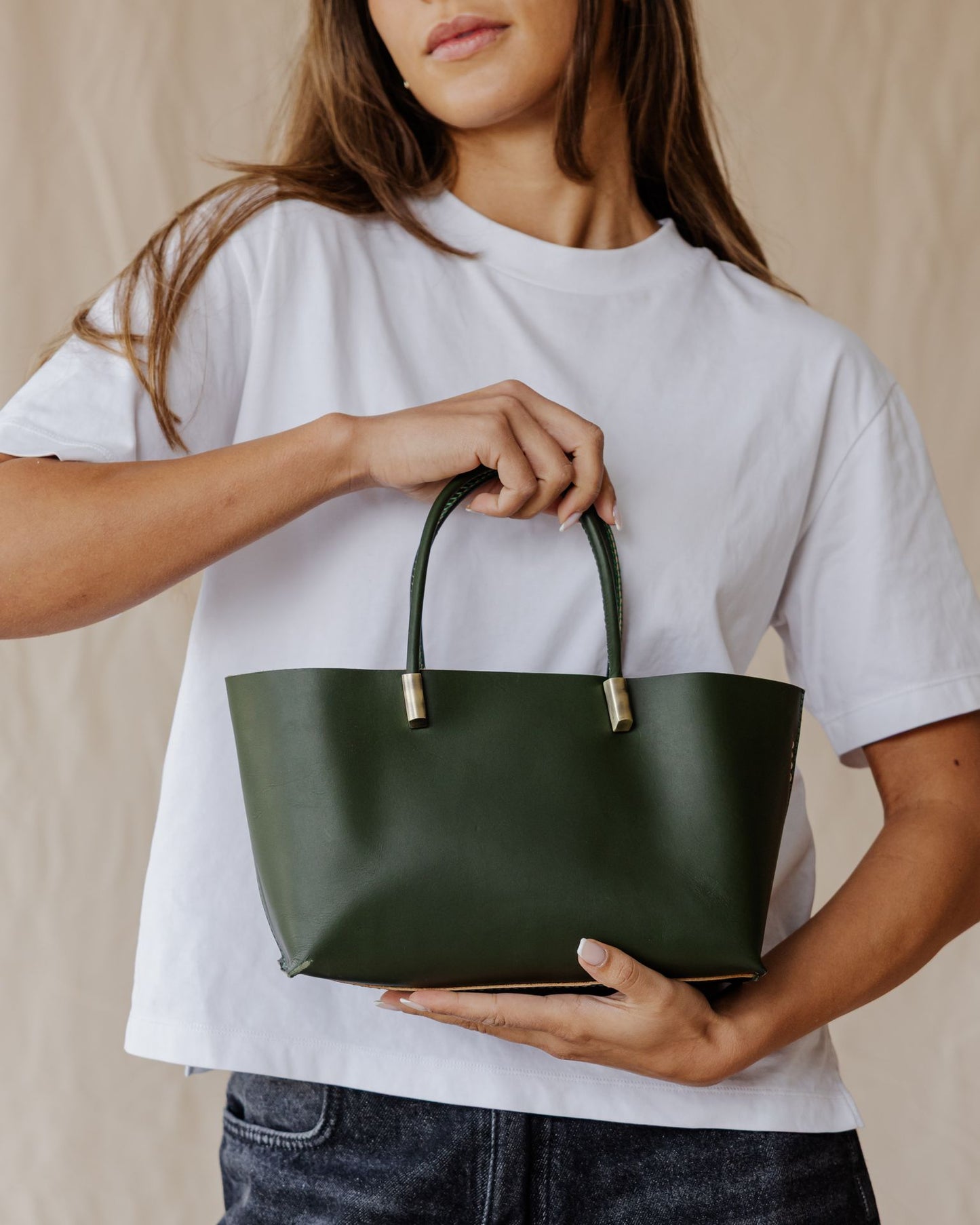 Bolso Luce de piel · Oliva