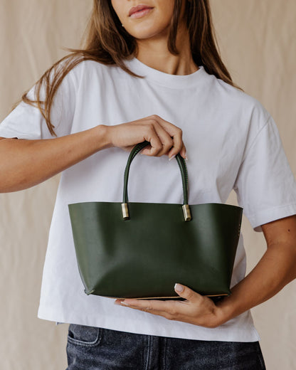 Bolso Luce de piel · Oliva