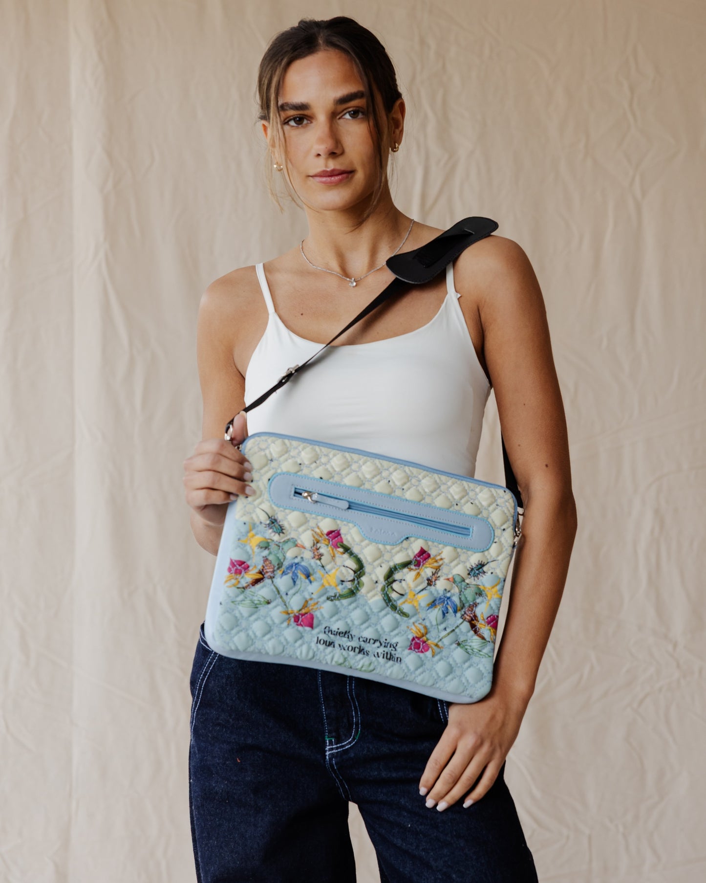 Loud Worlds In Pastel Quilted Sleeve