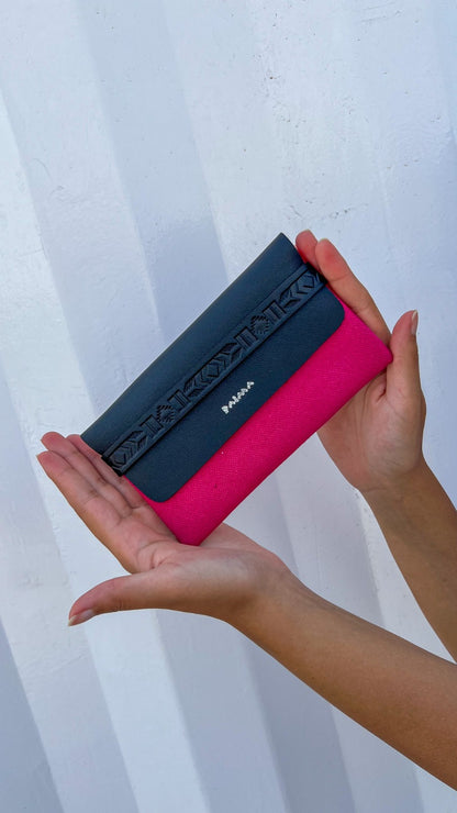 Bolsa asteca em Fuschia