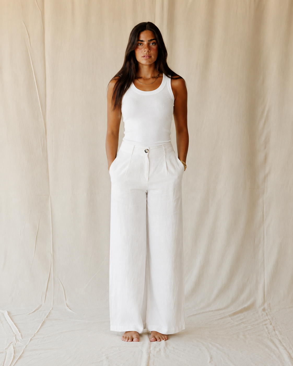 Rooted Off-White Pants