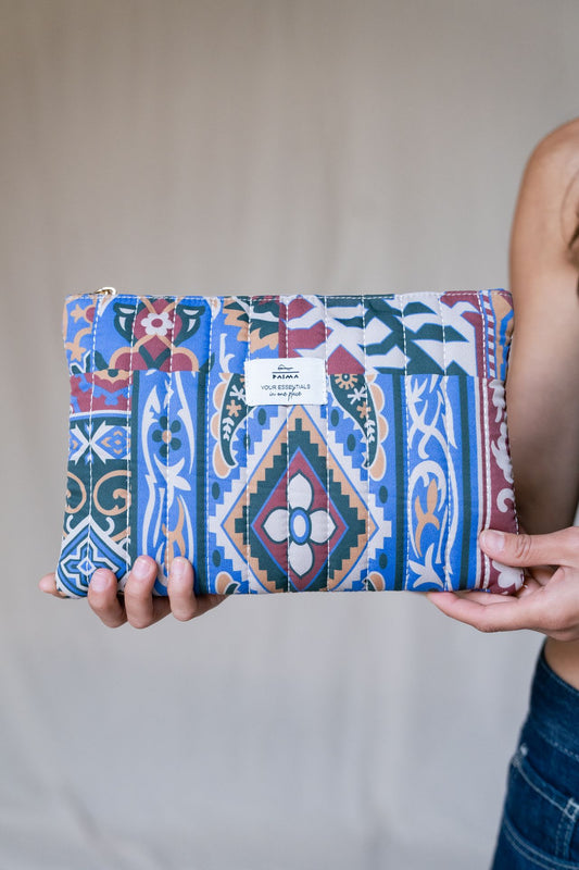 Bolsa acolchada con mosaico