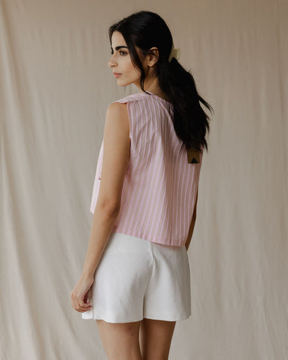 Blusa sin Mangas Sugarstripe Stories