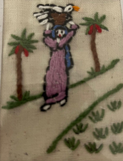 Small Embroidered Card