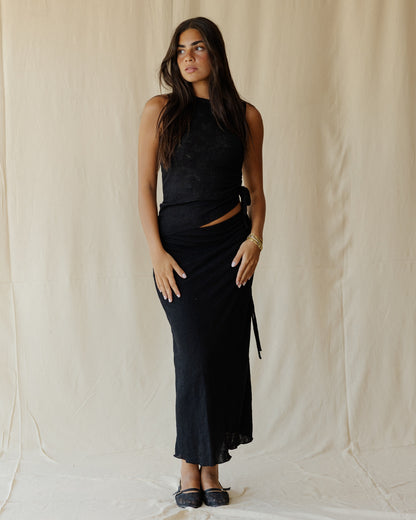 Terra Lace Black Skirt