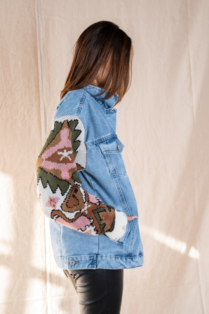 Giacca di jeans blu Kolaje