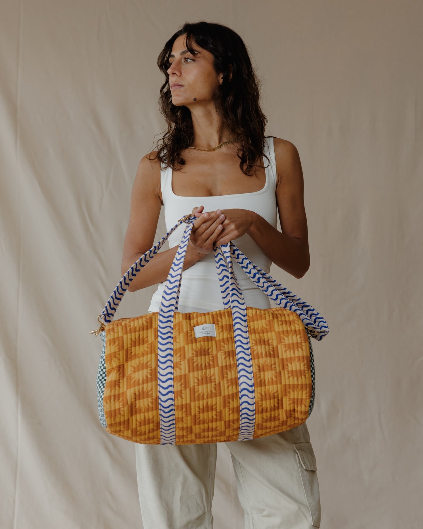 Sunduness Orange Duffle Bag