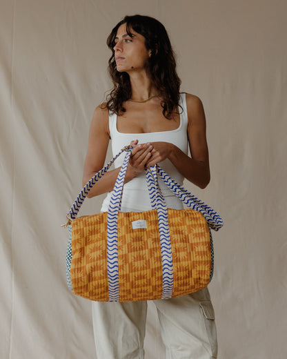 Sunduness Orange Duffle Bag