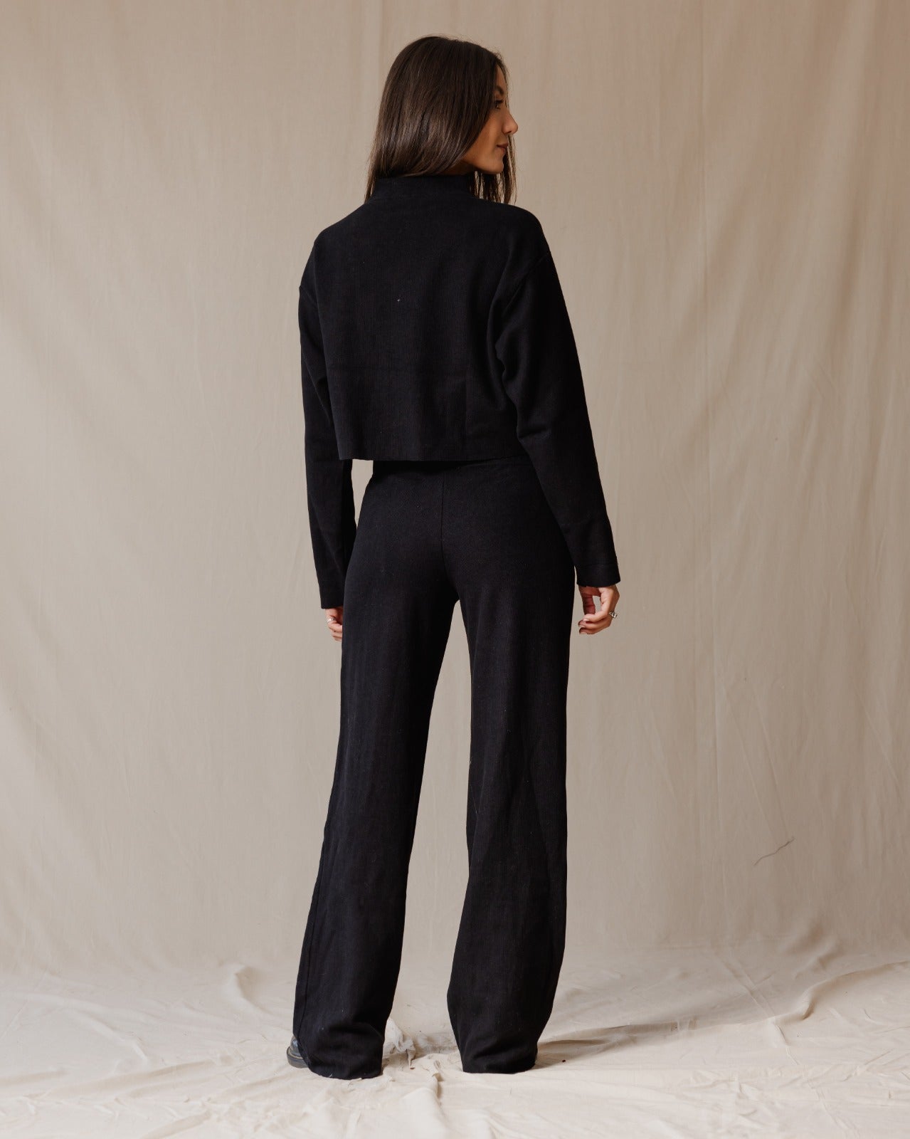 Relaxed Cashmere Set Black