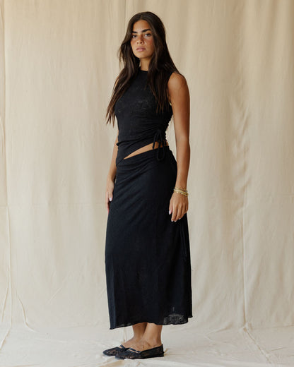 Terra Lace Black Skirt