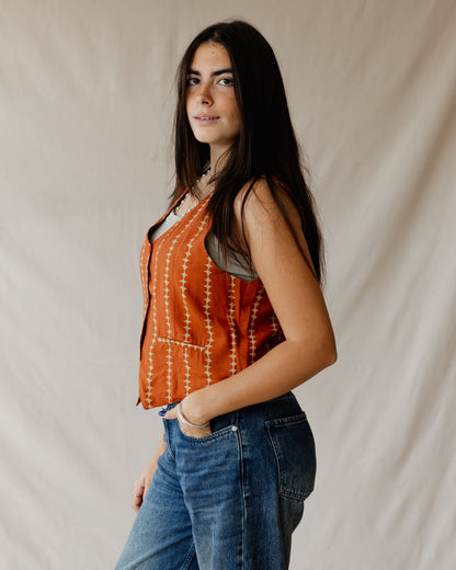 Island Dreams Vest Orange