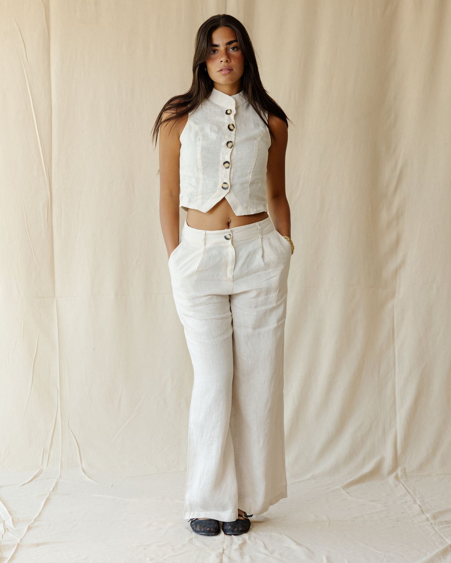 Elna Off-White Pants