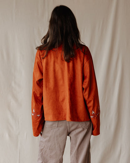 Embroidered Tiger Lily Jacket