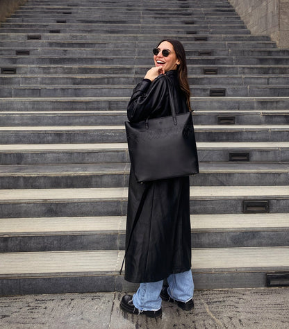 Bolso de cuero Delhi Black
