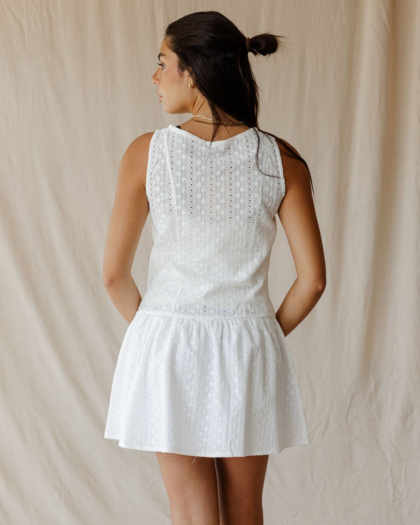 Ivory Picnic Mini Dress