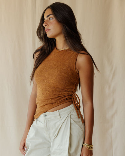 Terra Lace Brown Top