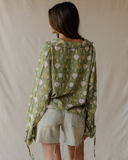Seaside Garden Shirt Olive