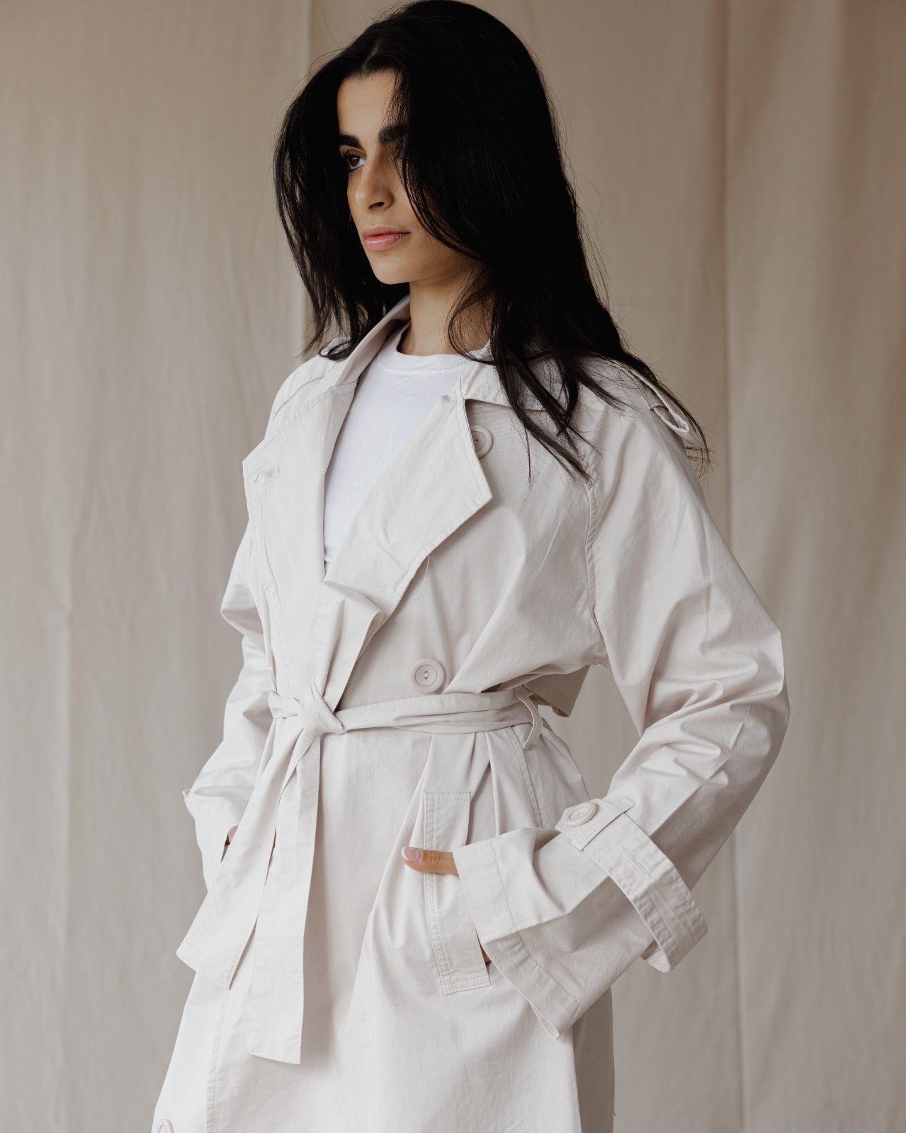 Trenchcoat Beige Relax Fit