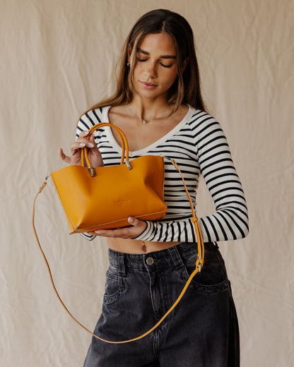 Bolso Luce de piel · Tostado