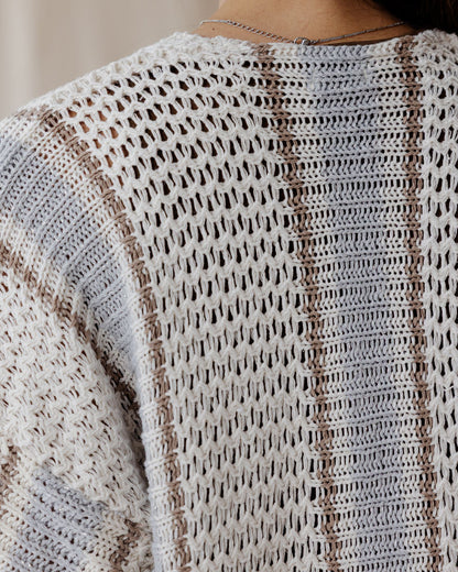 Cardigan Frost Fringe