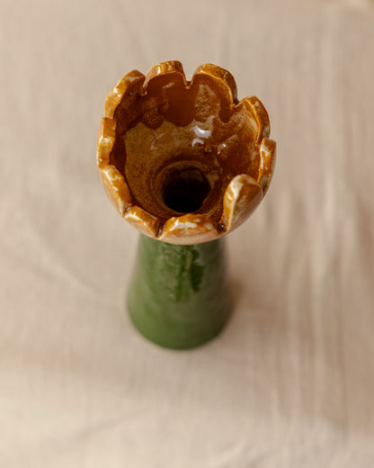 Aura Yellow Candle Holder
