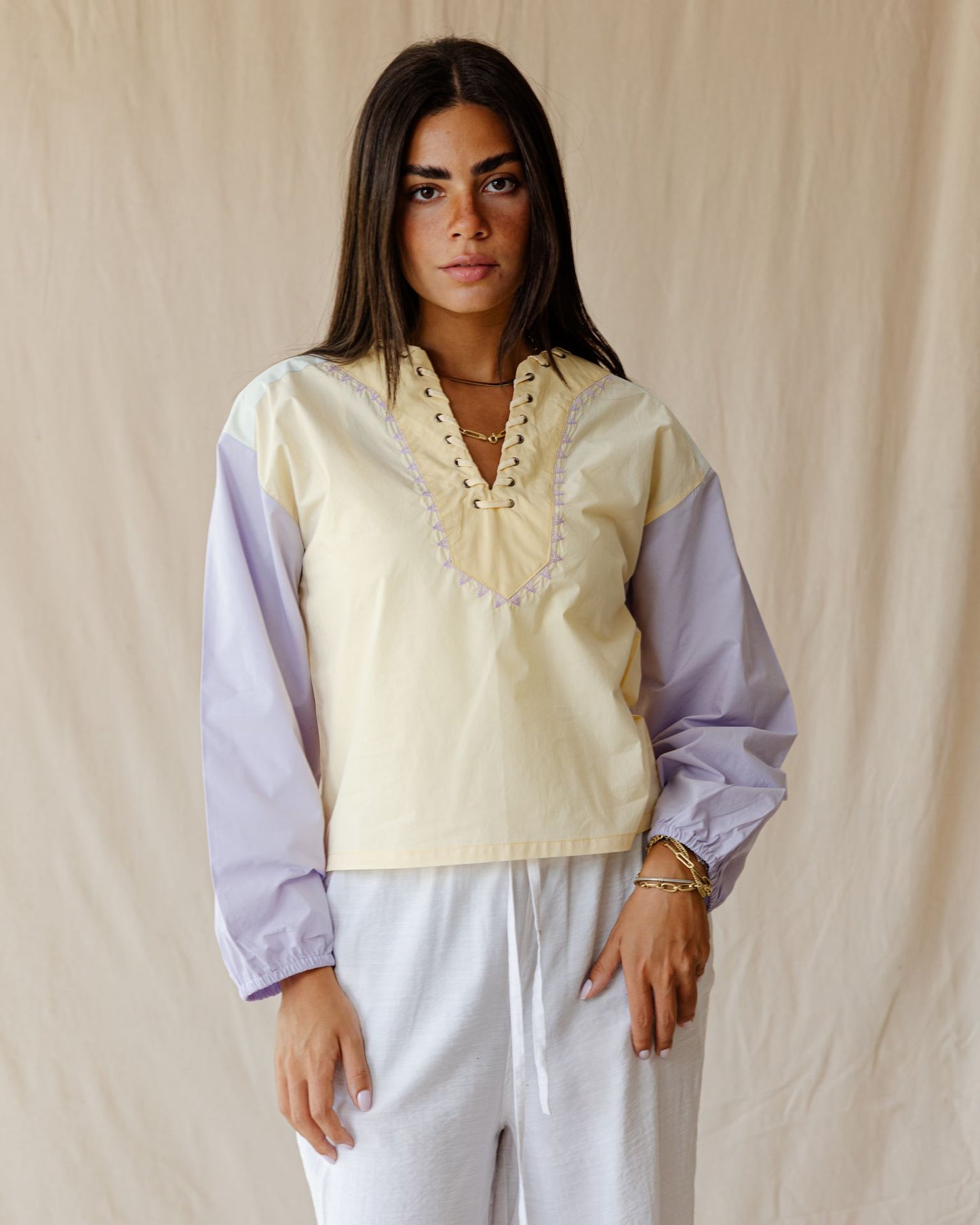 Nomad Patch Lavender Blouse
