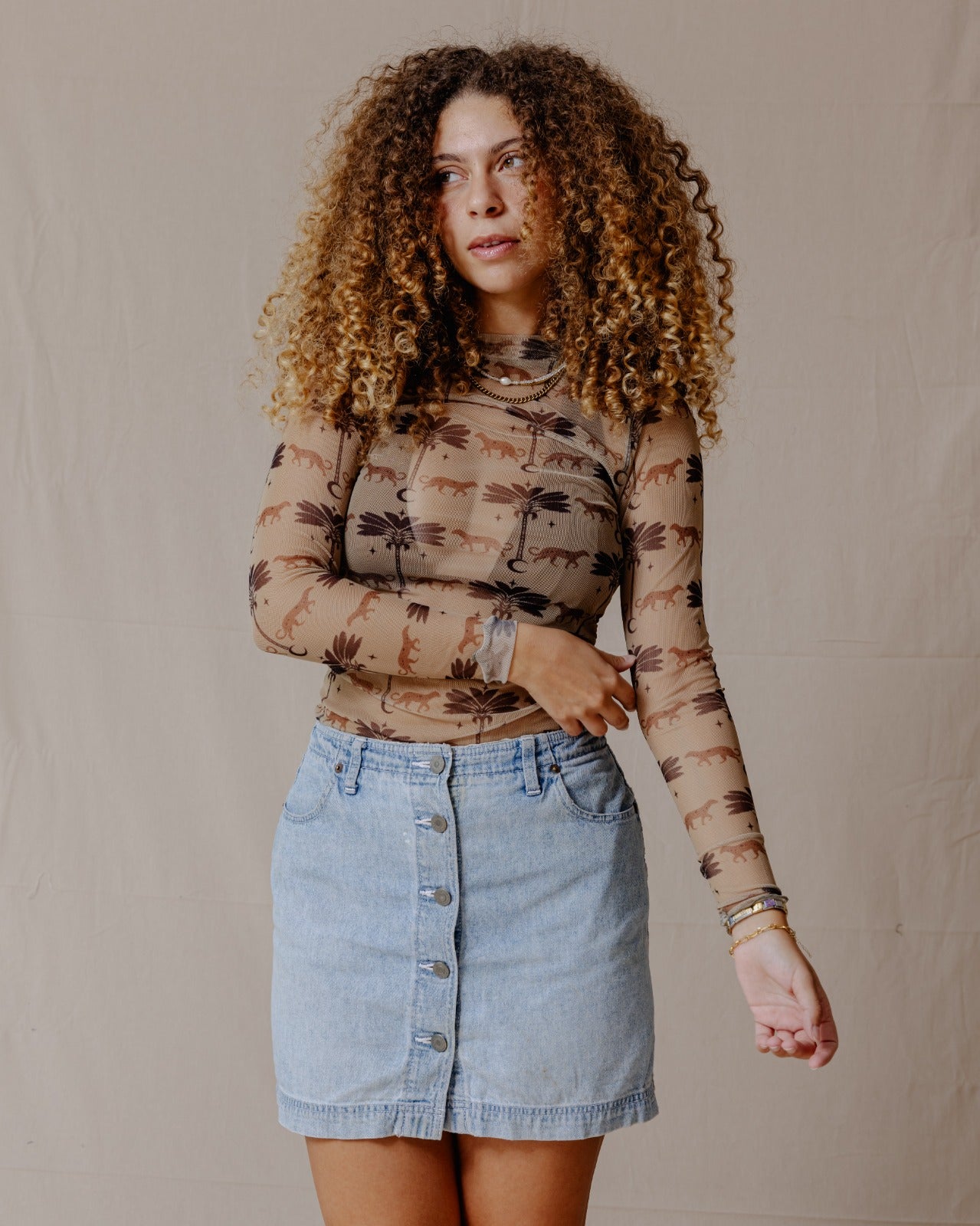 Top de malla Glam de Oasis