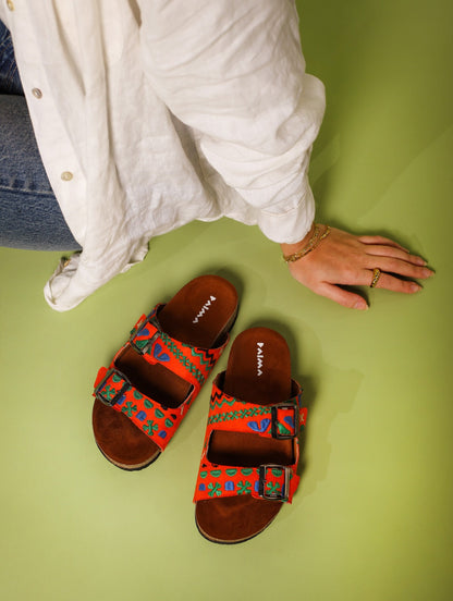 Sandali Boho Lines Hot Orange