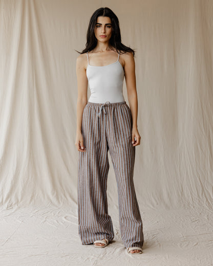 Pantalones de Lino Cocoa Dusk