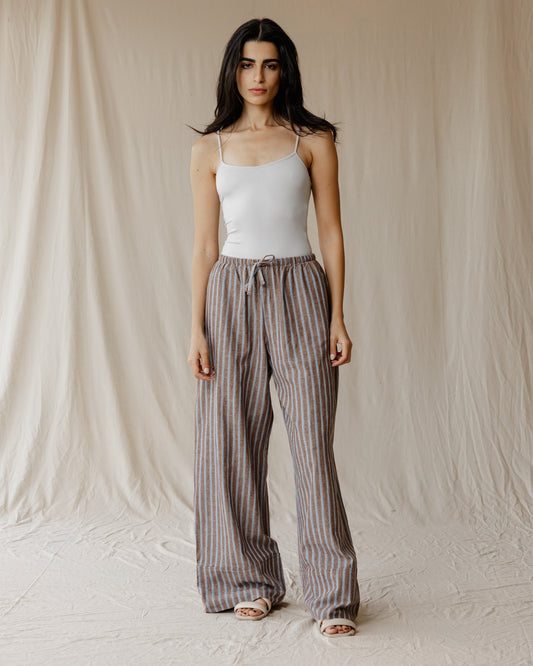 Pantalones de Lino Cocoa Dusk