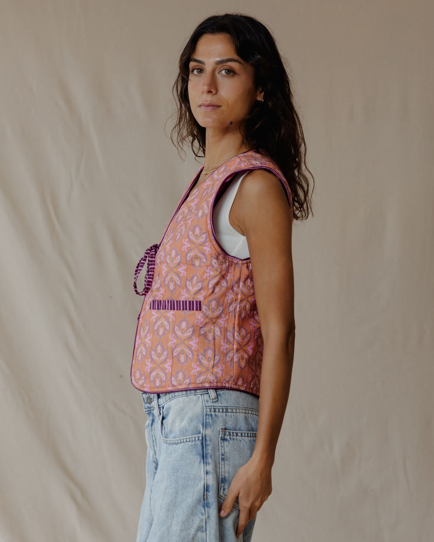 Seeds and beads Reversible Vest