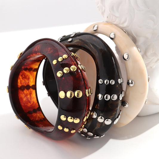 Geometric Resin Bracelet