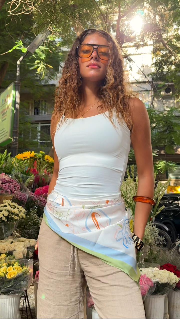 Amber Garden Wrap Scarf