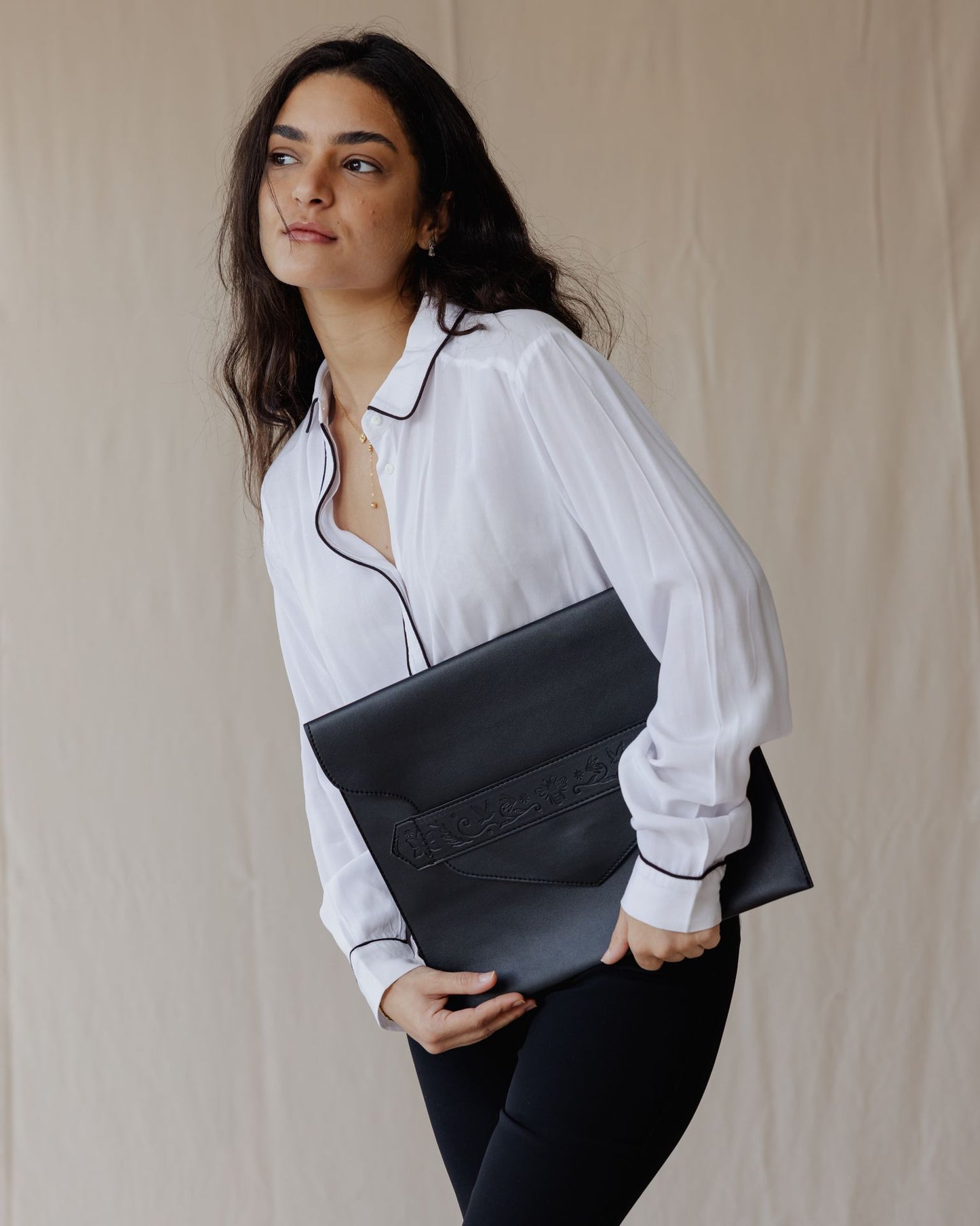 Secret Garden Laptop Sleeve Black