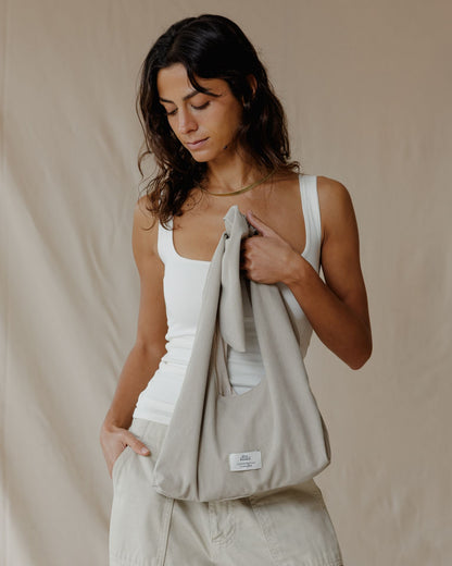 Vittoria Beige Tote Bag