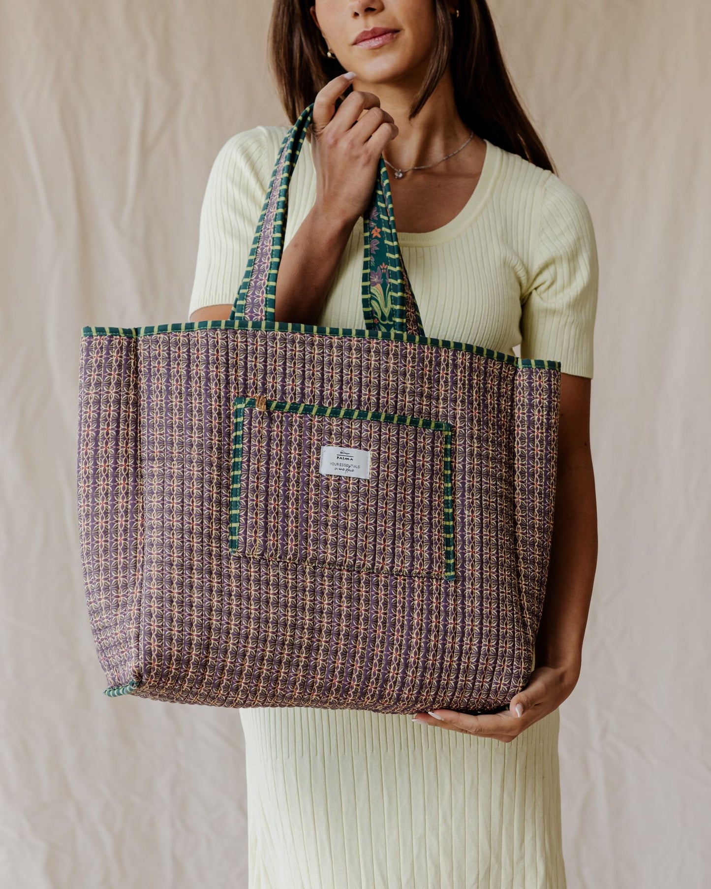 Emerald City Quilted Tote Bag