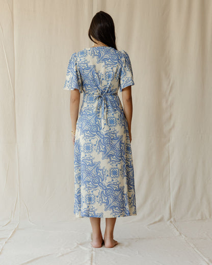 Azure Reverie Dress In Blue