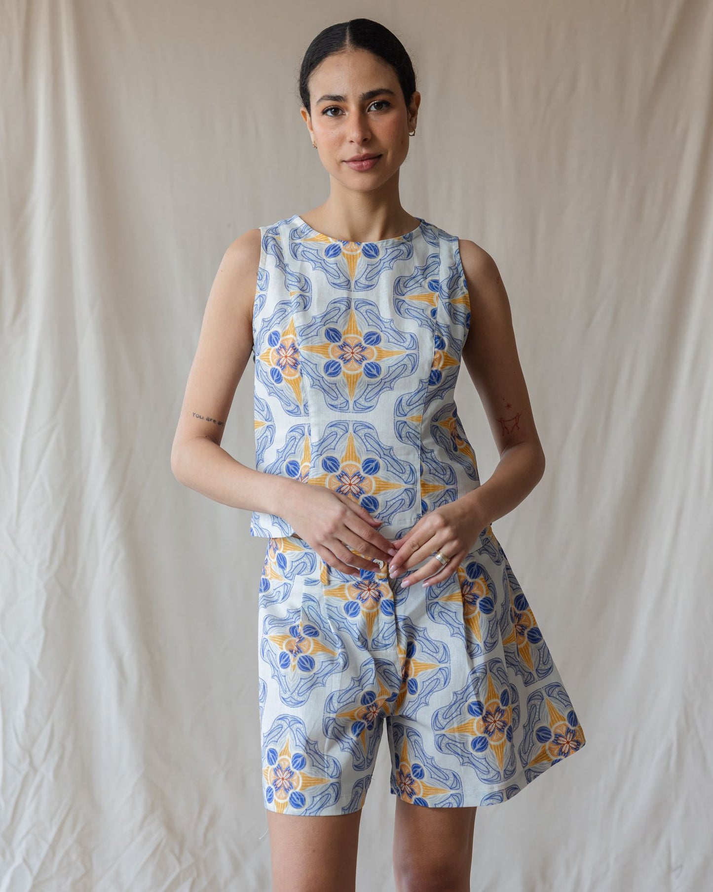 Conjunto de Lino Estrella Mediterránea