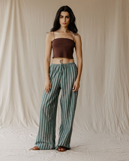 Pantalones Linen Moss Drift