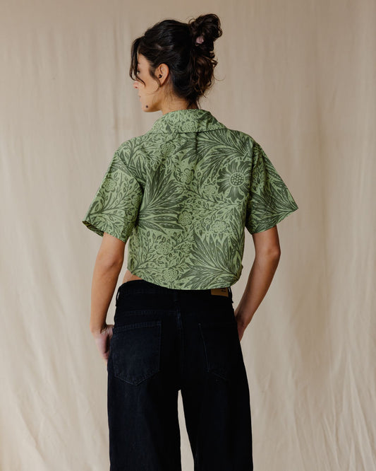 Antique Bloom Shirt In Olive