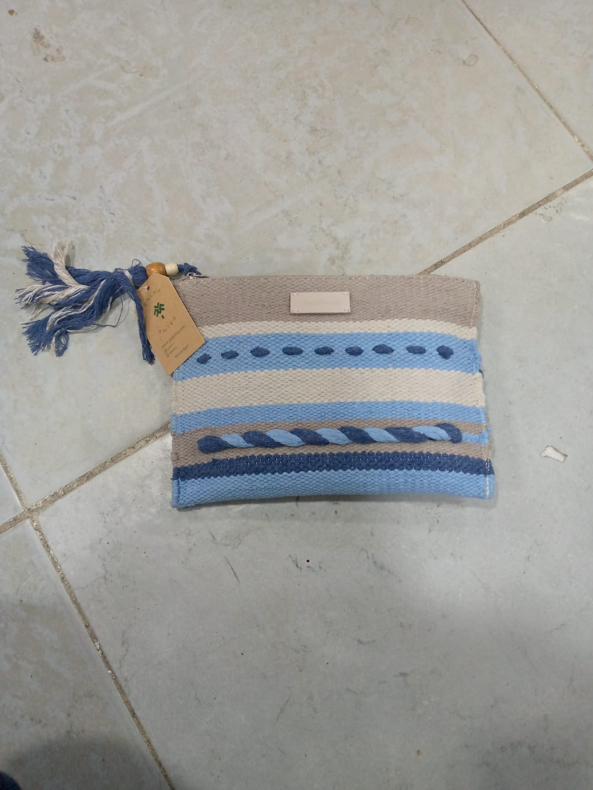 Terra Weave Blue Pouch