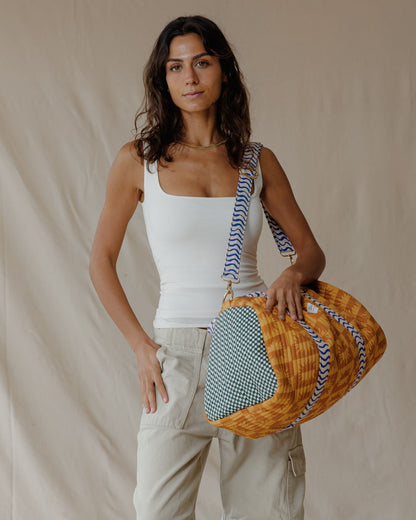 Sunduness Orange Duffle Bag