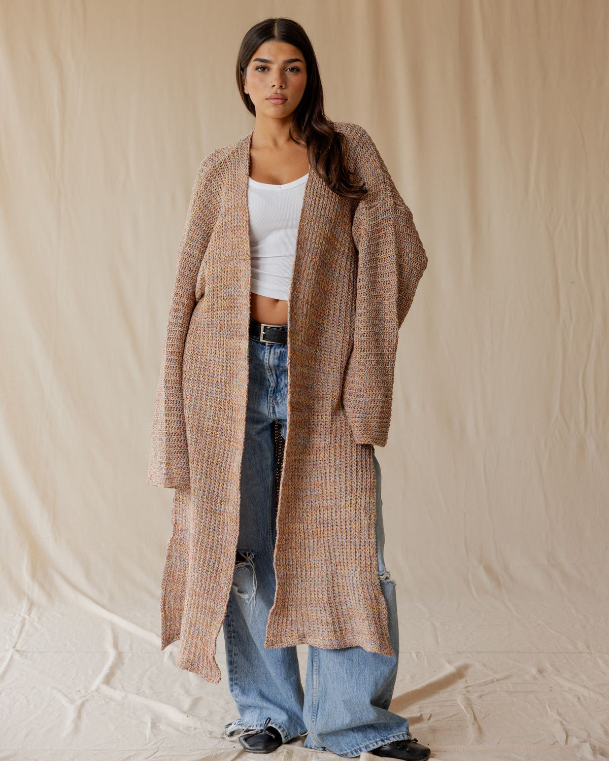 Dusty Rose Drift Cardigan