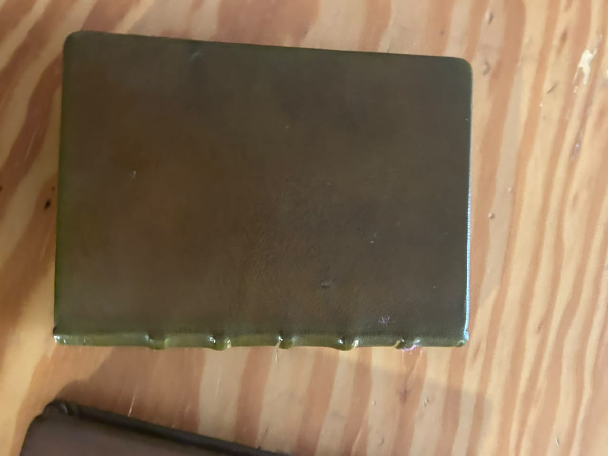 Small Olive Papyrus Paper Agenda